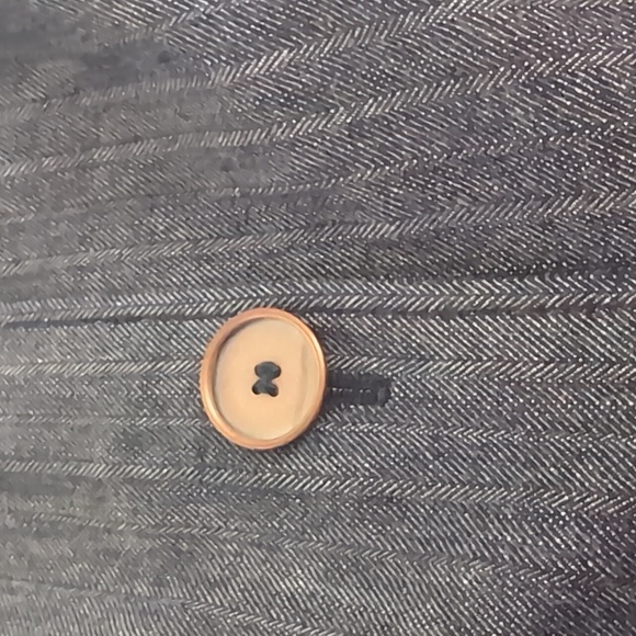 Piazza Sempione Cotton and Silk Luxury Denim Blazer Medium - Picture 9 of 11